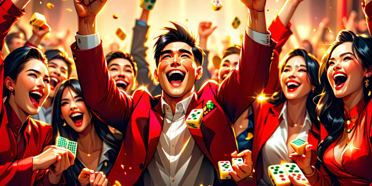 Hình ảnh kêu gọi hành động cho NOHU90 mạt chược, người chơi vui vẻ, không khí chiến thắng