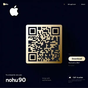 Mã QR và biểu tượng tải ứng dụng NOHU90 cho thiết bị iOS.