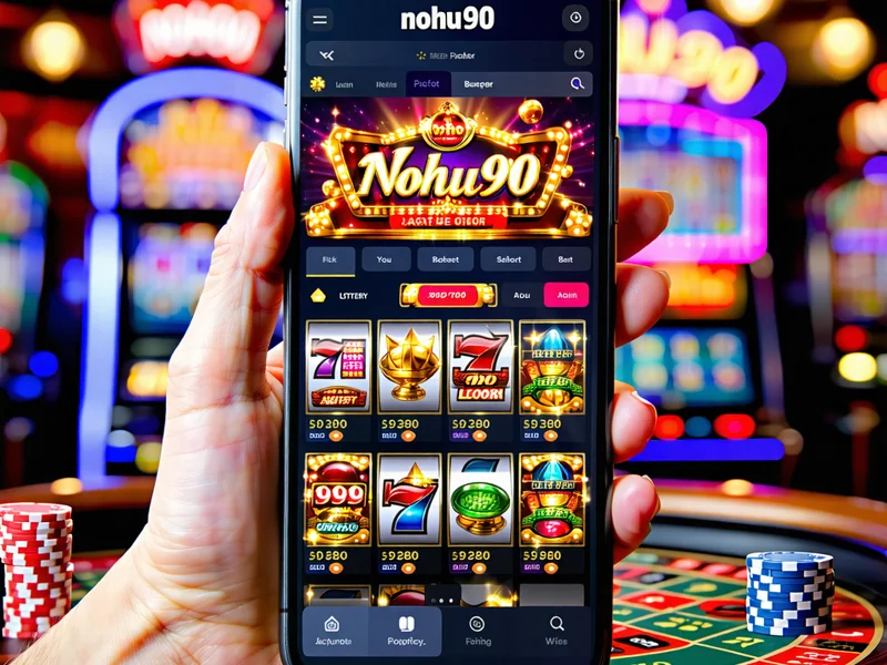 Điện thoại di động hiển thị ứng dụng NOHU90 với giao diện thân thiện và dễ sử dụng