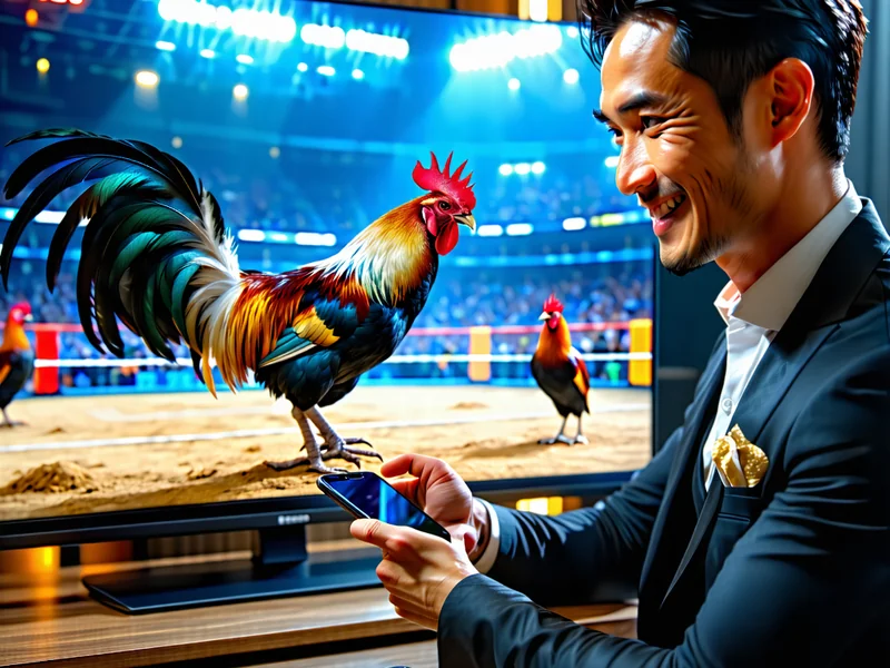 Màn hình máy tính hiển thị trận đấu gà trực tiếp NOHU90 với chất lượng hình ảnh HD sắc nét, không giật lag, thể hiện công nghệ phát sóng hiện đại.