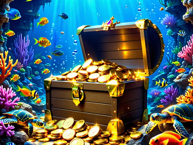 Hình ảnh game NOHO 'Ocean King' với sinh vật biển rực rỡ và cảnh đại dương sâu thẳm, mời gọi người chơi khám phá