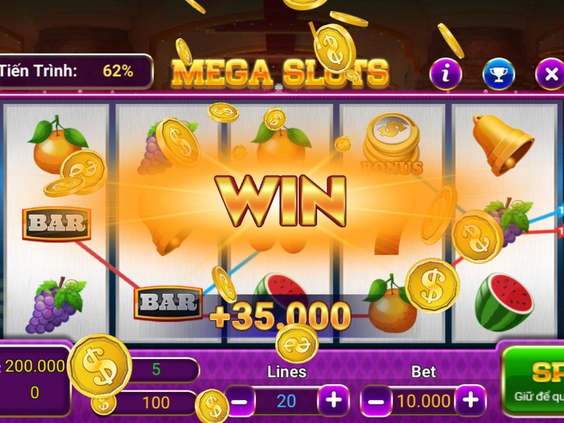 Biểu tượng jackpot lớn trên máy đánh bạc NOHU90