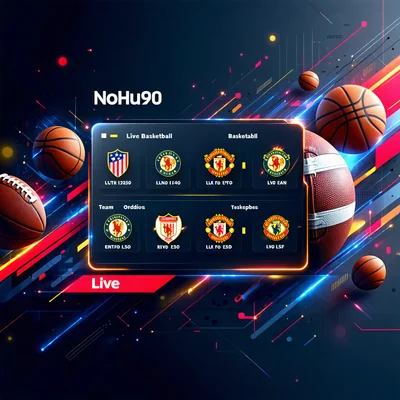 Giao diện cá cược thể thao NOHU90, hiển thị các giải đấu và tỷ lệ cược.