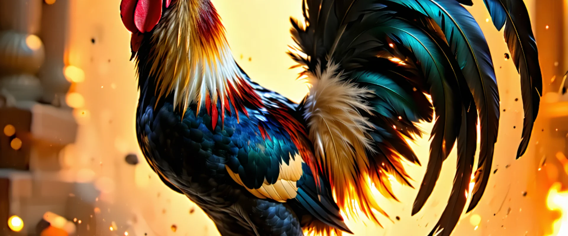 Gà đá dũng mãnh, biểu tượng chiến thắng trên NOHU90