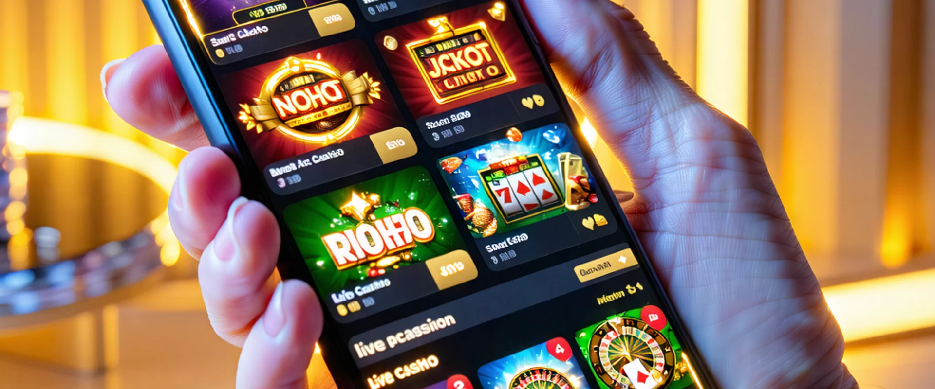 Giao diện NOHU90 app trên điện thoại, thể hiện sự tiện lợi và đa dạng trò chơi.