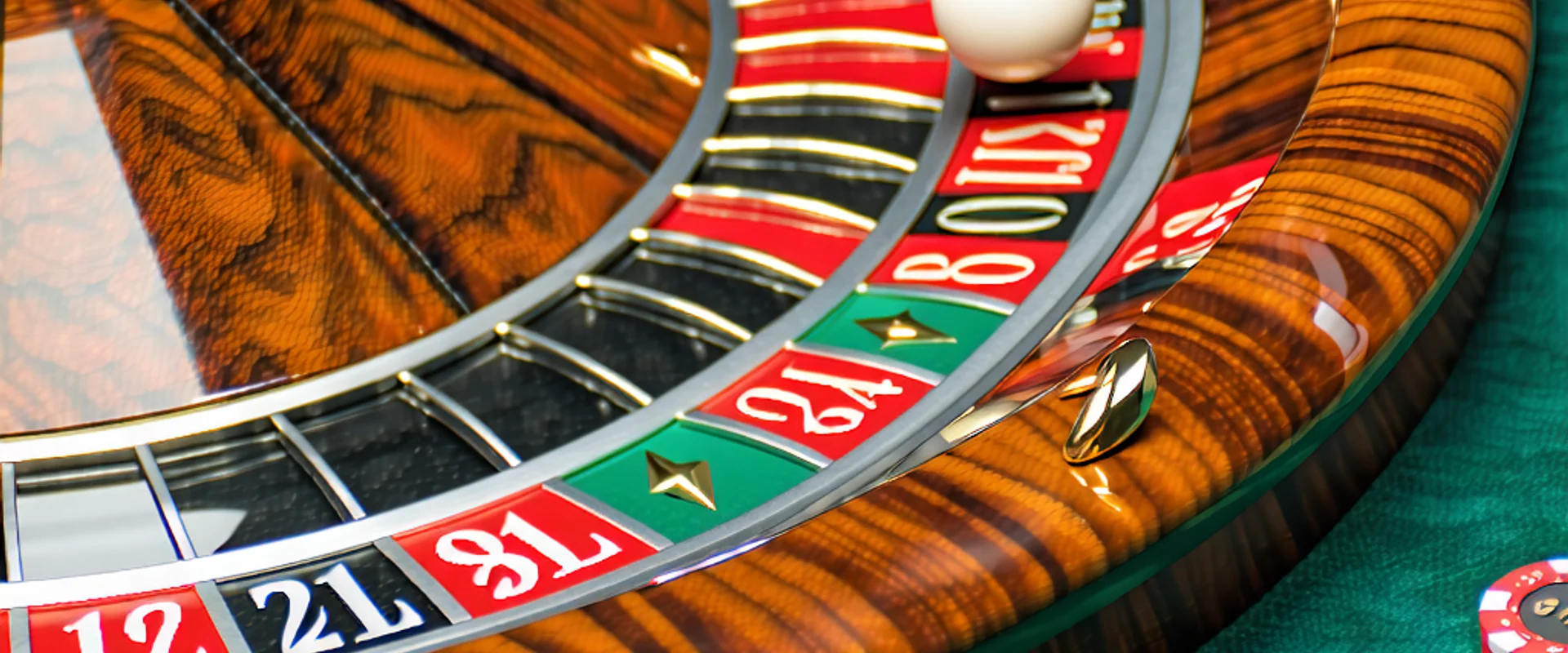 Bàn quay Roulette sang trọng tại NOHU90, với ánh sáng vàng lấp lánh và chip cược đỏ rực, tượng trưng cho sự may mắn và cơ hội chiến thắng tại NOHU90.com