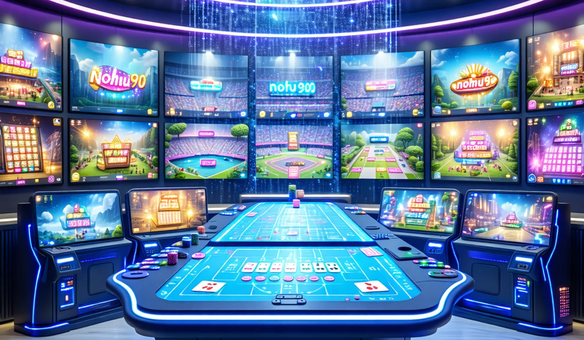 Hình ảnh minh họa sự đổi mới công nghệ và đa dạng trò chơi tại NOHU90, NOHU90.com, NOHO