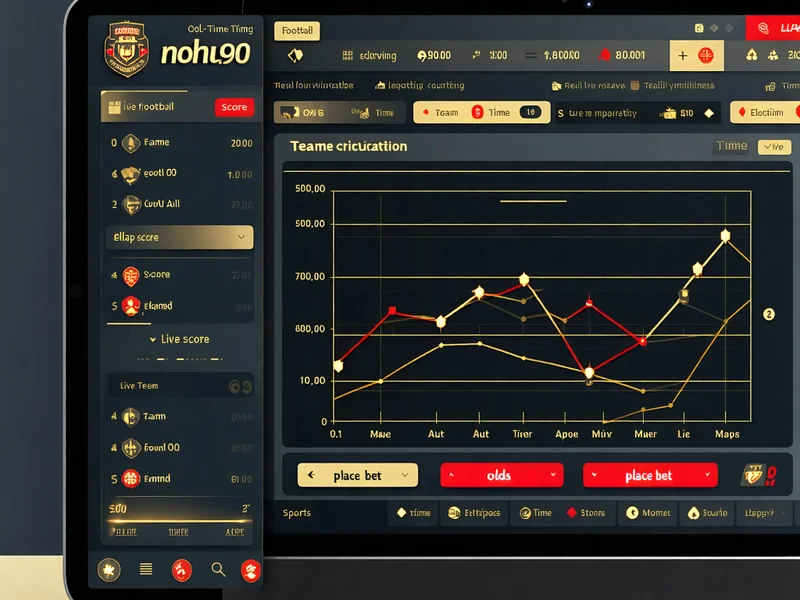 Giao diện cá cược trực tiếp trên điện thoại hoặc máy tính bảng, hiển thị tỷ lệ kèo thay đổi theo thời gian thực.