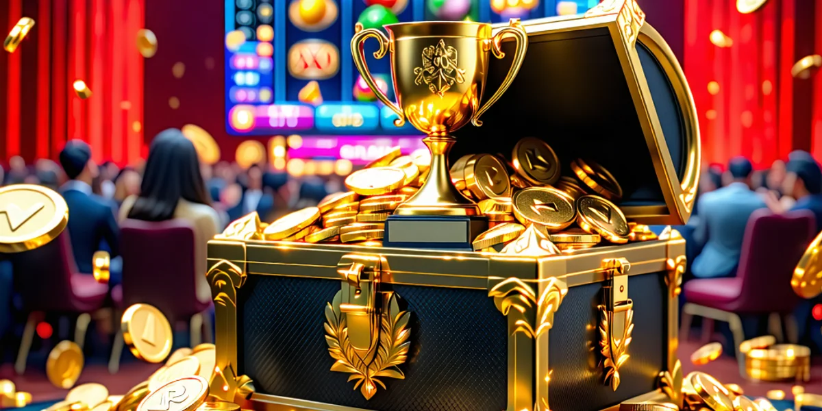 Hình ảnh quảng bá lợi ích và trải nghiệm chơi game tại NOHU90, với biểu tượng chiến thắng, kho báu và giao diện game hấp dẫn