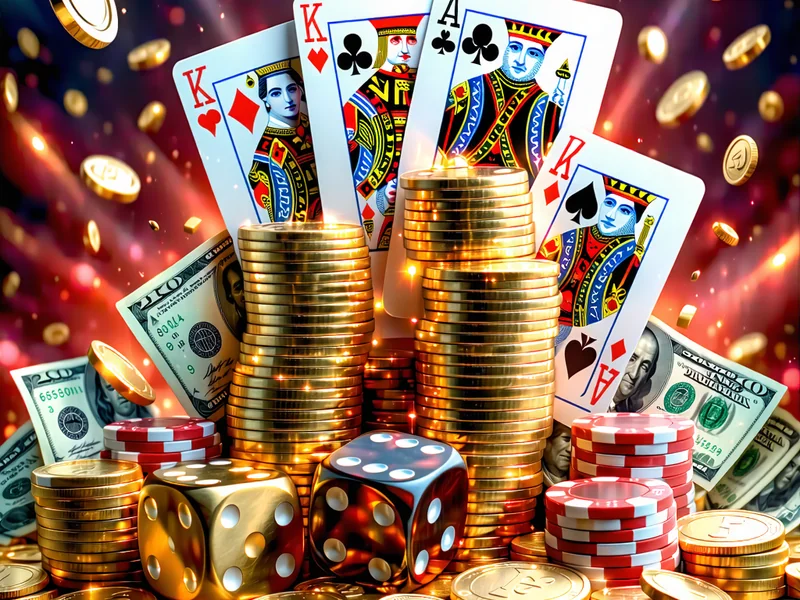 Hình ảnh banner khuyến mãi hấp dẫn từ NOHU90, với các biểu tượng tiền vàng, chip casino và hiệu ứng ánh sáng rực rỡ, thu hút người chơi tham gia