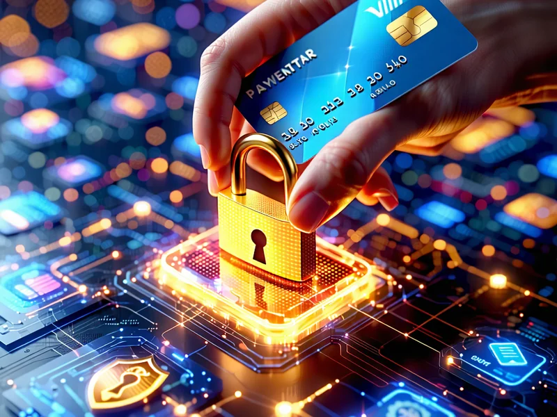 Các biểu tượng phương thức thanh toán an toàn như thẻ tín dụng, ví điện tử trên nền giao dịch kỹ thuật số