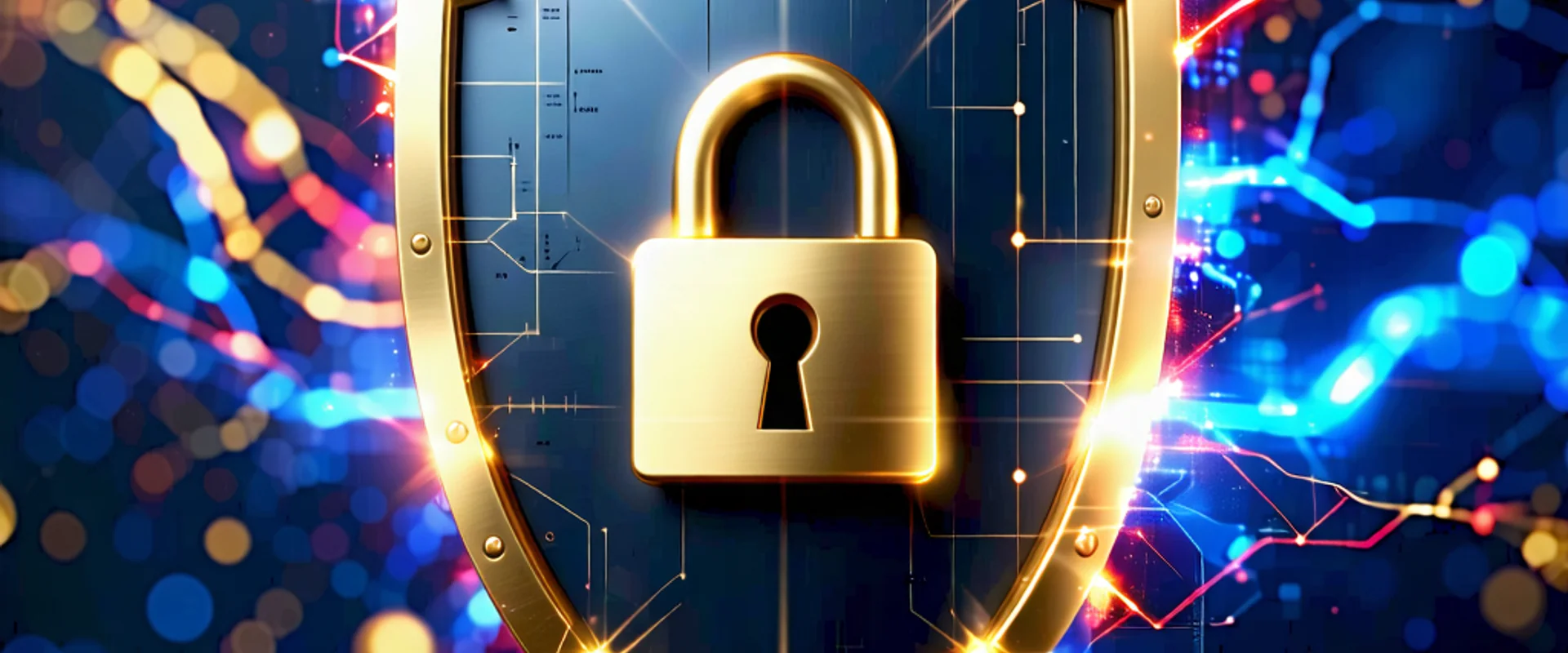 Biểu ngữ an ninh mạng NOHU90 với các biểu tượng mã hóa và bảo vệ dữ liệu