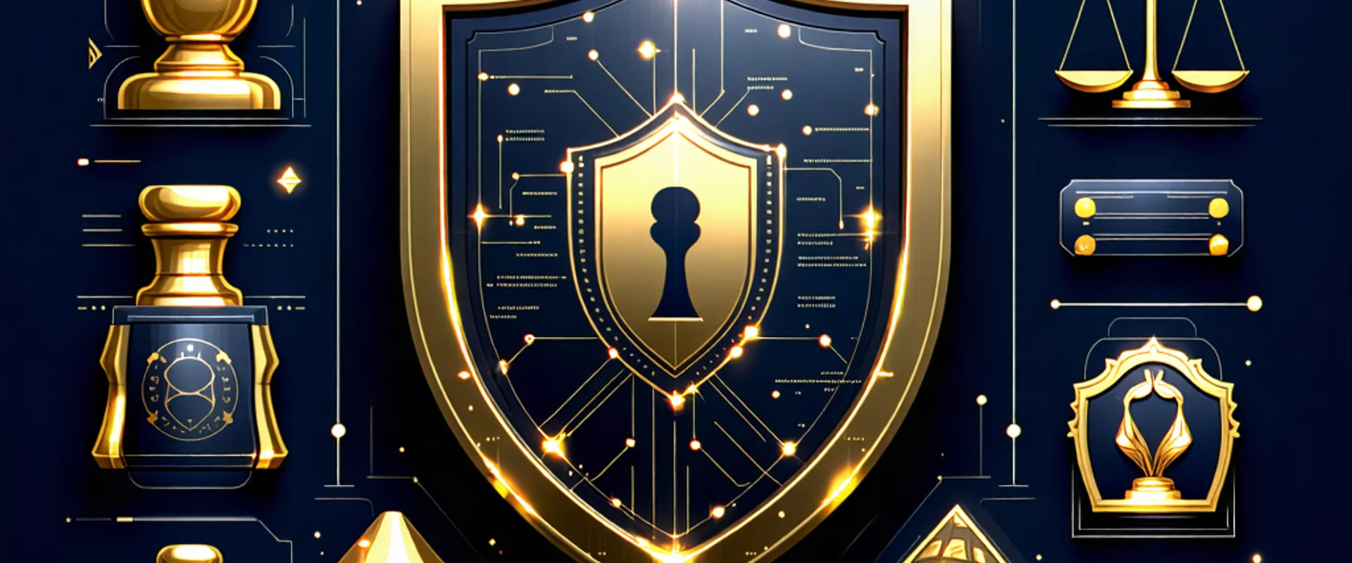 Hình ảnh minh họa các lớp bảo mật và biểu tượng công lý, thể hiện cam kết an toàn và công bằng tại NOHU90, với giao diện người dùng thân thiện của NOHU90.com.