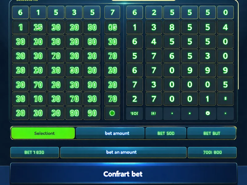 Hình ảnh minh họa bước chọn số và đặt cược xổ số NOHU90