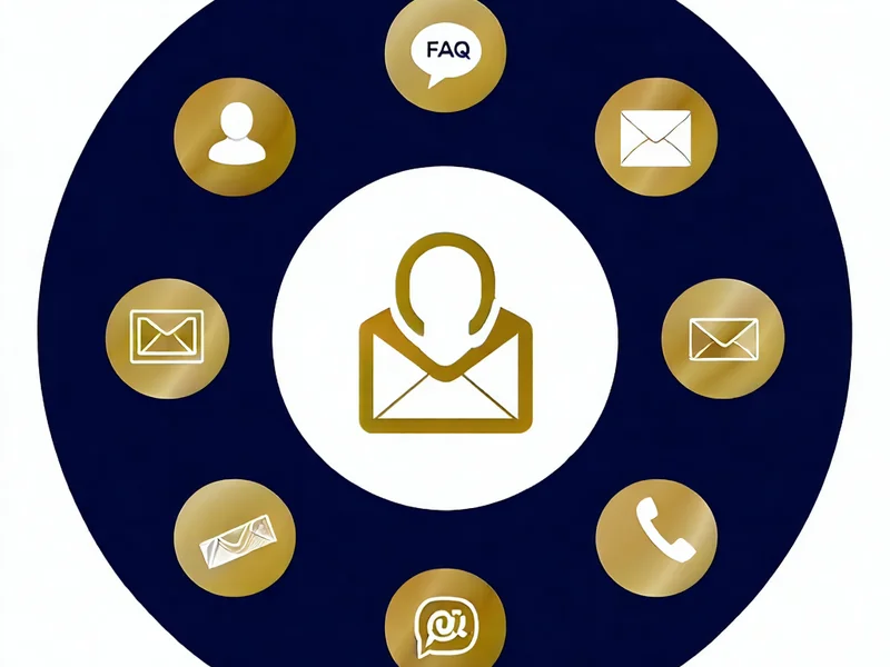 Hình ảnh minh họa các kênh hỗ trợ khách hàng của NOHU90, tập trung vào email