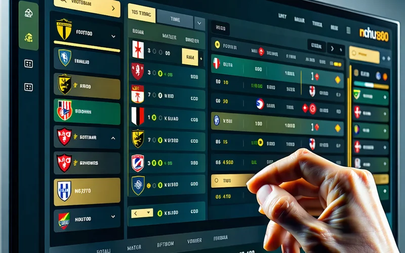 Giao diện cá cược bóng đá chuyên nghiệp tại NOHU90, hiển thị các trận đấu và tỷ lệ cược hấp dẫn